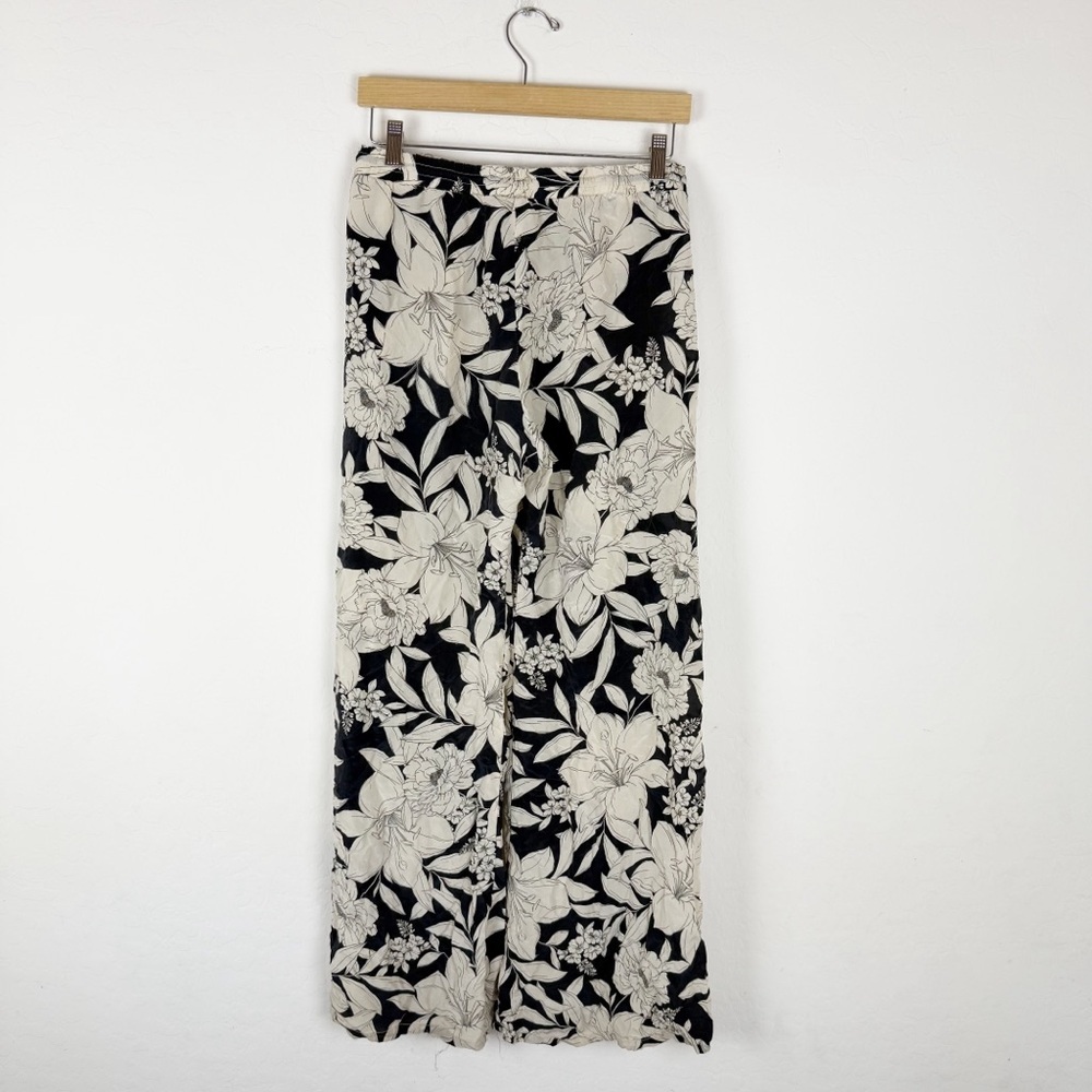 JOHNNY WAS JADE Clemence Easy Pants Silk Floral Wide Leg Lightweight - Picture 5 of 14